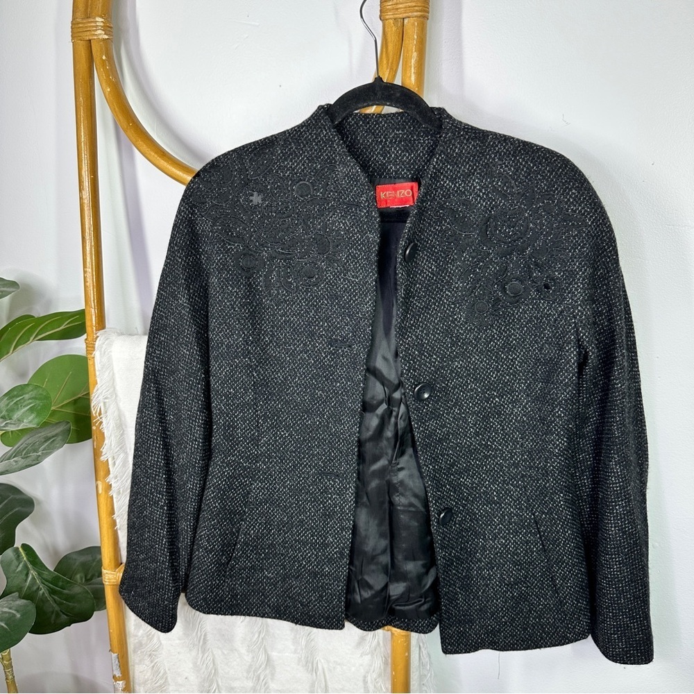 Kenzo Black Blazer Jacket sz L